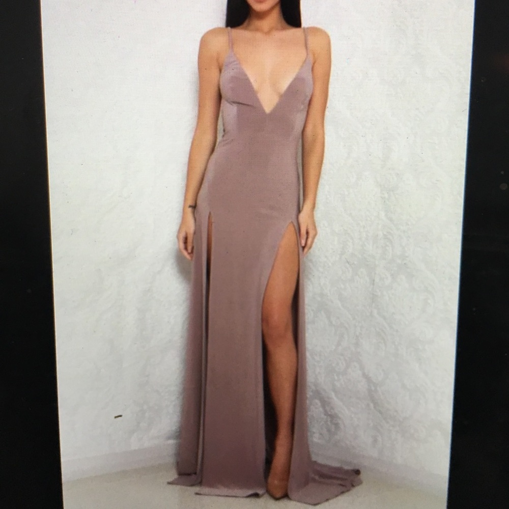 Abyss By Abby Elle Gown Taupe